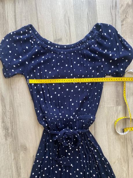 Tmavomodré šaty s bodkami, lee cooper,xs