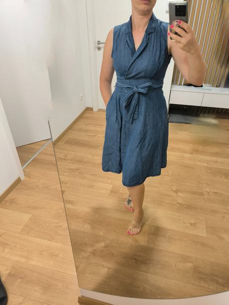 Tommy hilfiger riflové šaty, tommy hilfiger,m