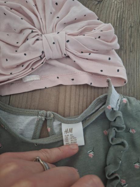 Satocky,tricko, turban a capacky 80, h&m,80
