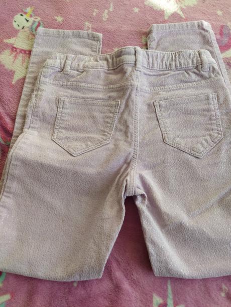 Kordove stretchove nohavice, h&m,134