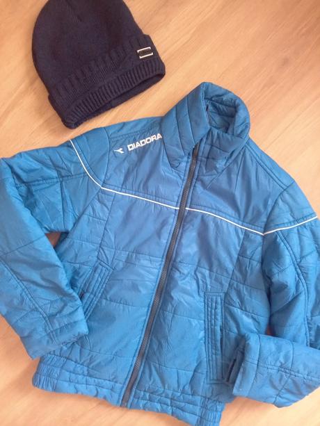 Detská bunda s čiapkou veľ. 146, diadora,146