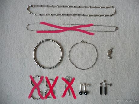 Rozne strieborne sperky,