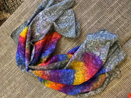 Dúhový pestrofarebný šál/šatka, camaieu