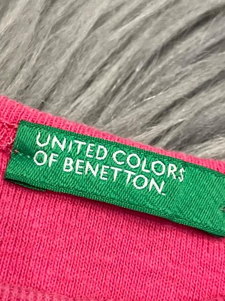 Dievčenské tričko s kvetmi a nápisom (18 mes.), benetton,80