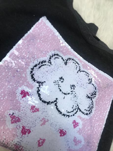 Dievčenský svetrík s meniacimi flitrami, takko,158