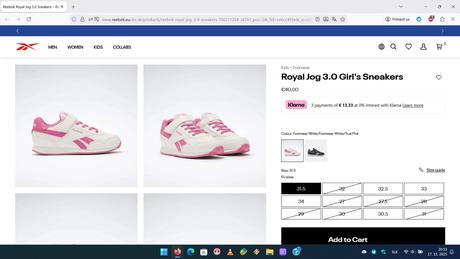 Reebok royal jog, reebok,33 / 34