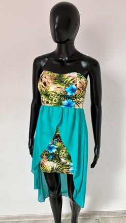 Vzorované letné šaty, xs