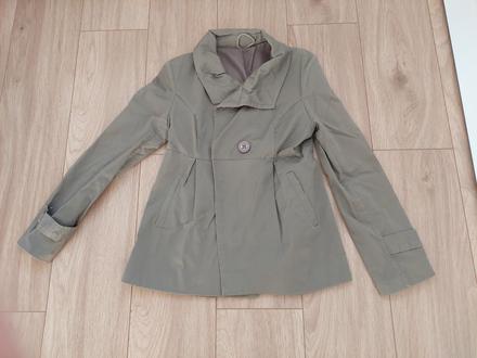 Khaki jarný kabát, s