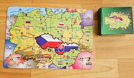 Puzzle ceskoslovensko, 29x20 cm, 