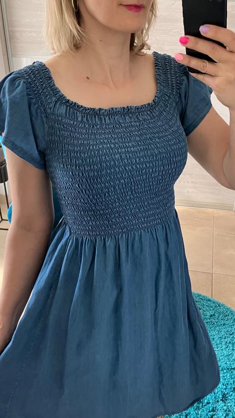 Šaty letné rifľové dámske (s/m/l one size), l / m / s