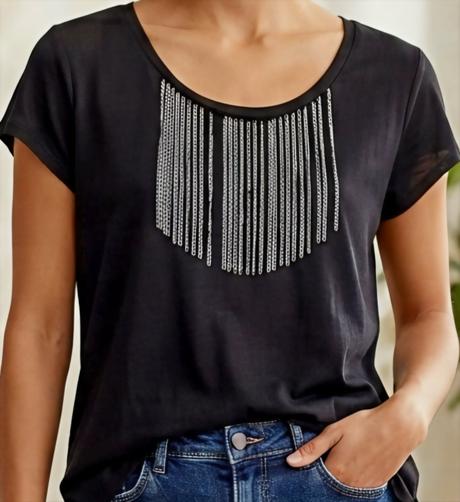 Tricko s retiazkami h&m velk.36, h&m,36