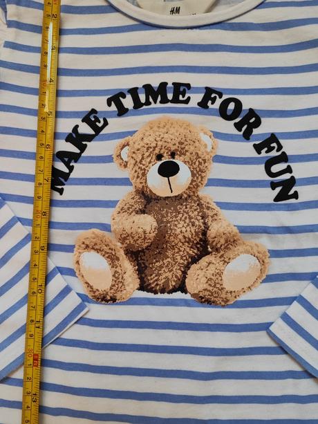 Tričko h&m s macikom, h&m,122