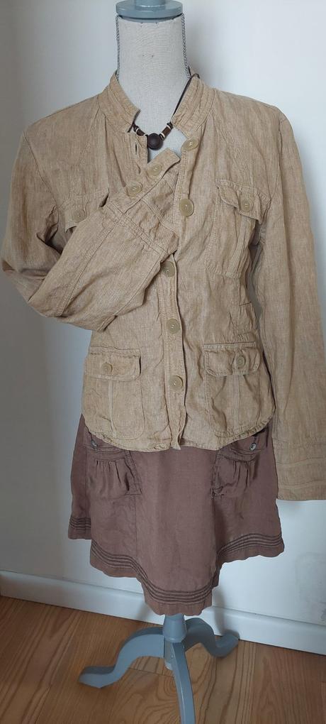 Ľanový kabátik bunda, vero moda,m