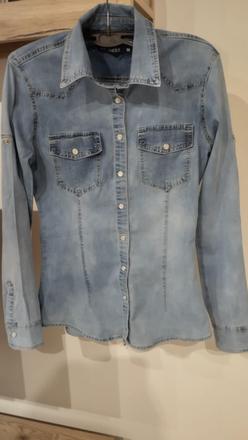 Dámska riflová košeľa, m