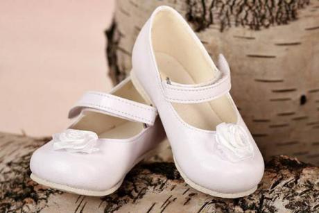 Slávnostné dievčenské topánky so saténovou ružou., 17 / 22