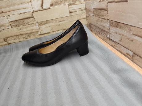 Ara 38,5 - dámske kožené čierne lodičky, ara,38