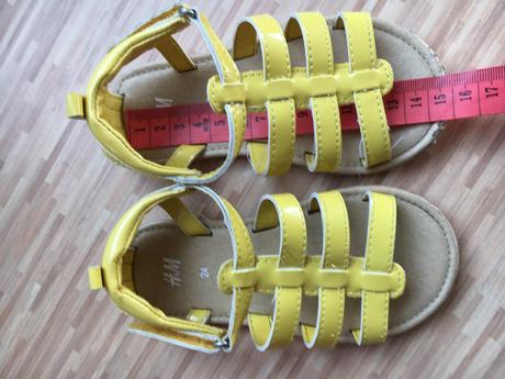 Citronove sandalky, h&m,24