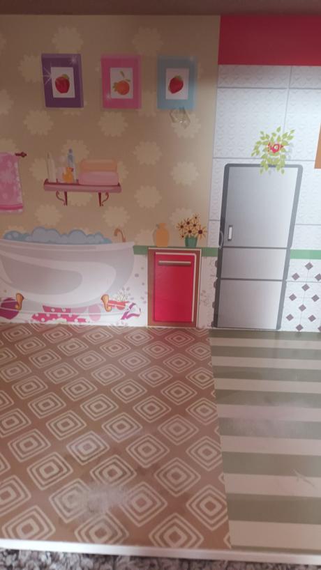 Ružový domček pre bábiky s výťahom,