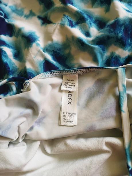 Bielo-modré plavky s prekríženými ramienkami, lindex,134