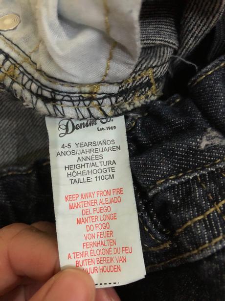 Rifle denim 4-5 rokov, denim co,110