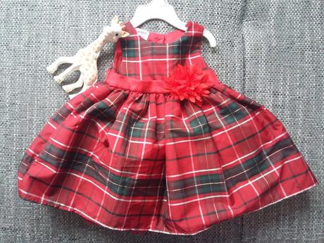 Šaty červene kárované s bolerkom, 62