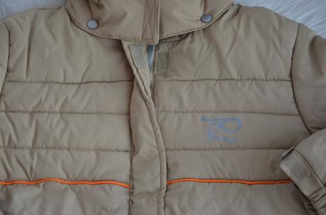 Béžová zimná bunda-152, 152