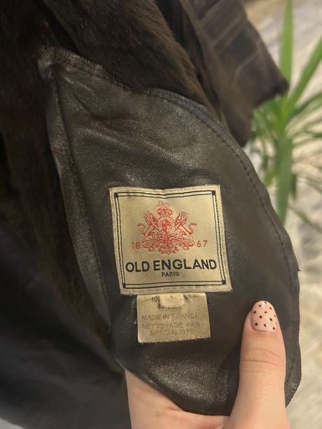 Rabbit leather coat, s