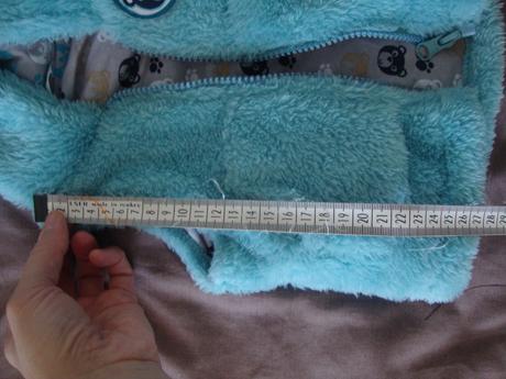 Huňatá vesta s mackom 1x použitá, pepco,68