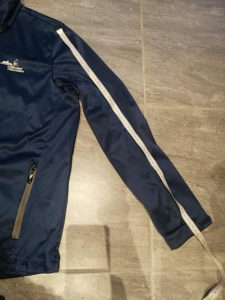 Bunda unlimited mountains v l oceľovomodrá, pes, l