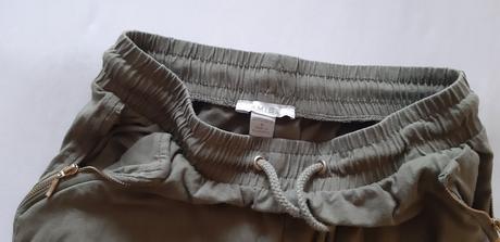 Trojštvrťové khaki nohavice, amisu,s