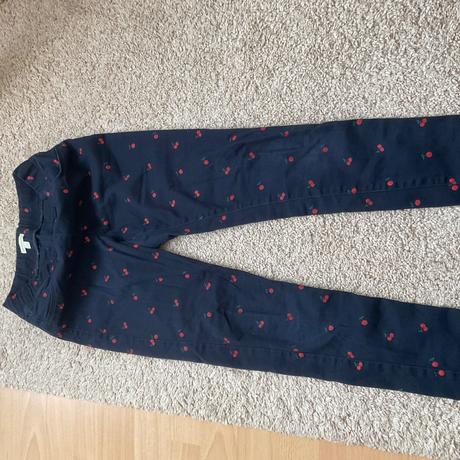 Nohavice s ceresnami, vertbaudet,146