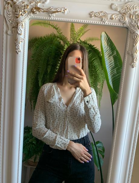 Košeľa s pierkami mango, mango,s