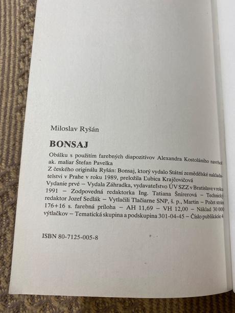 Miloslav ryšán  bonsaj, 