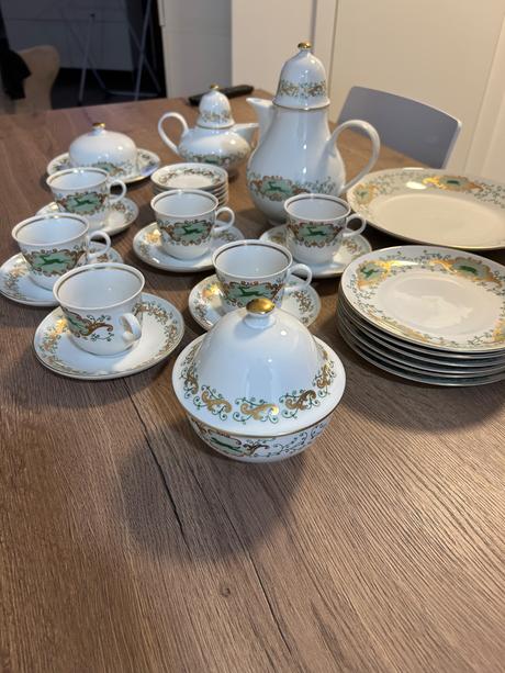 Porcelánová sada henneberg porzellan, 