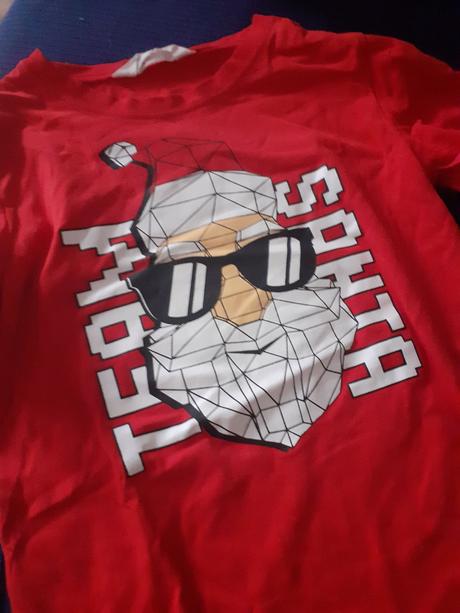 Vianočné tričko, h&m,140