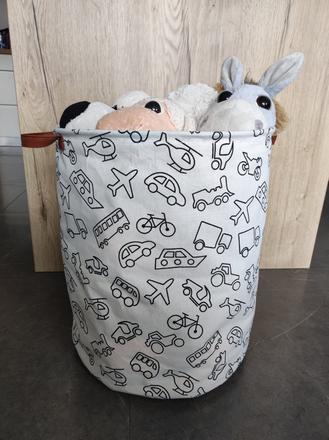 Veľký úložný vak, kôš na hračky, bielizeň,