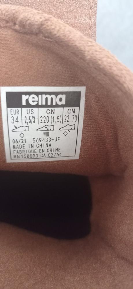 Prechodné čižmy, reima,34