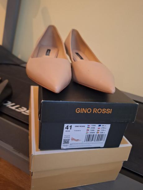 Kožené lodičky, gino rossi,41