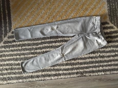 Sivé skinny fit rifle, h&m,152