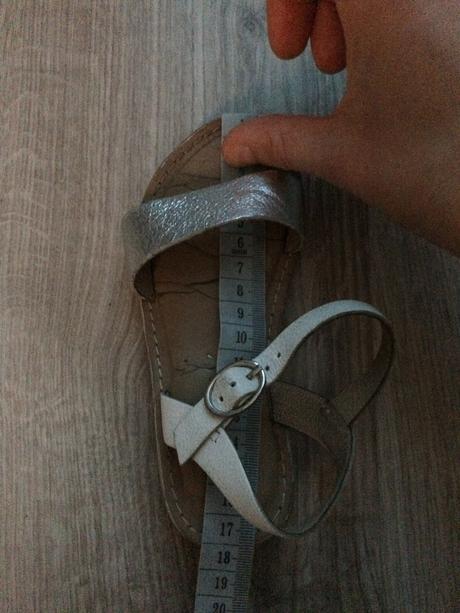 Sandalky next 6 strieborne,vn.dlzka 17 cm, next,26