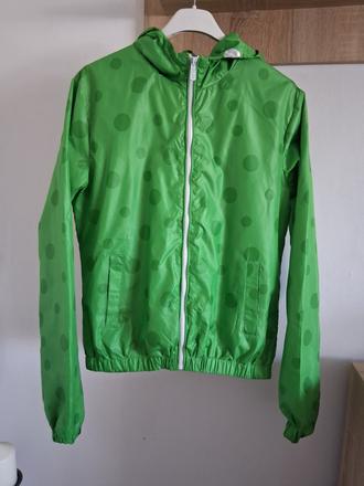 Zelená guľkovaná bunda, m