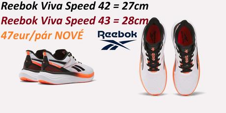 Reebok viva speed bežecké biele, reebok,42 / 43
