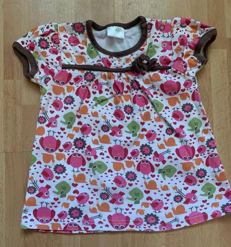 Babybaby tričko s kvietkami, 74