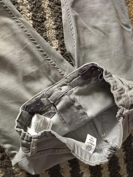 Sivé skinny fit rifle, h&m,152