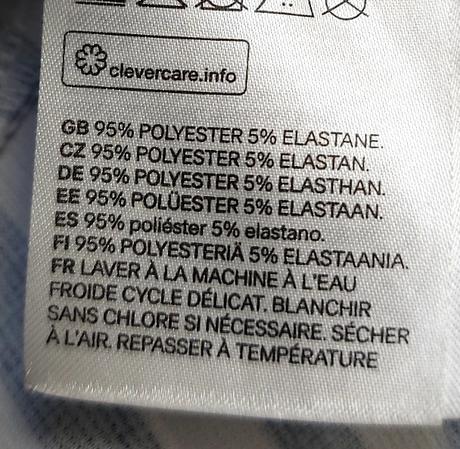 Pásikavé modrobiele saty, h&m,m