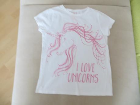 Biele tričko s motívom, f&f,128