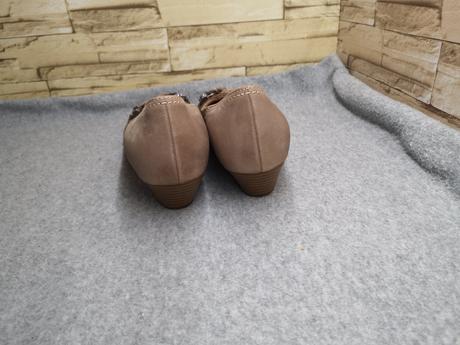 Gabor 39 - dámske kožené šedé lodičky, gabor,39