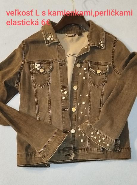 Dámska riflova bunda, l