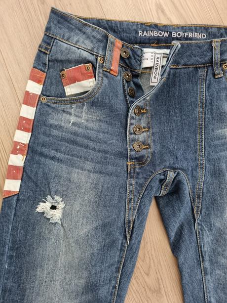 Boyfriend rifle / džínsy, 36