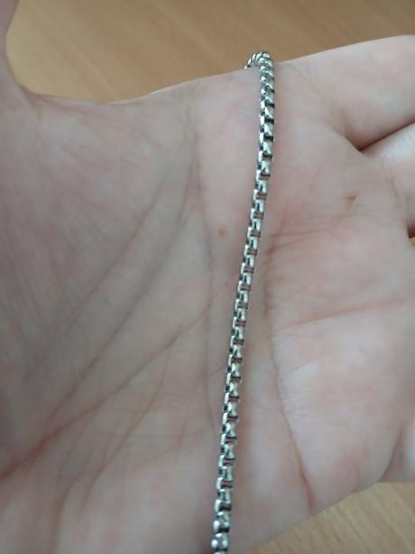 Nový náramok lesklá oceľ - dĺžka 19 cm,